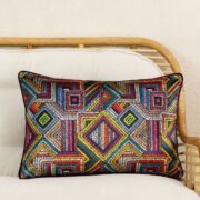 İthal Kadife Çok Renkli Kırlent - Görsel 3