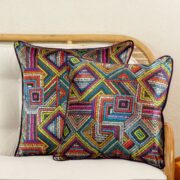 İthal Kadife Çok Renkli Kırlent - Görsel 2