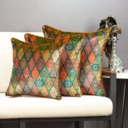 İthal Kadife Desenli Kırlent – Hisar - Görsel 2